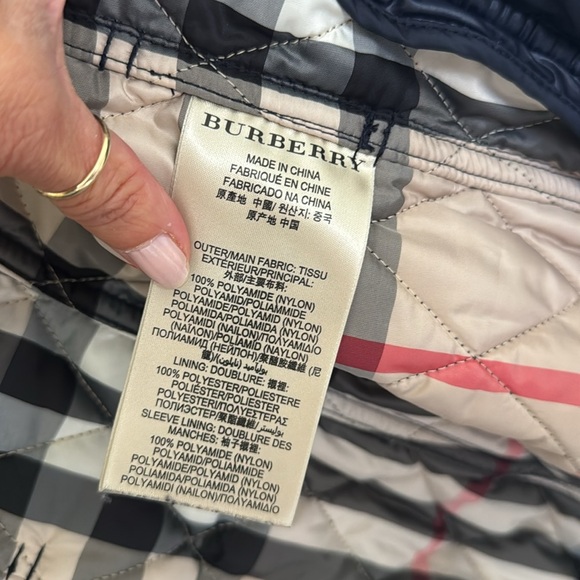 Burberry jacket Dark navy size xs - Picture 8 of 12